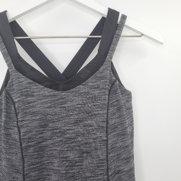 Lululemon Run For Gold Tank Heathered Gray Rare - Picture 3 of 7